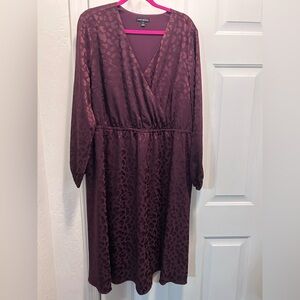 Lane Bryant faux wrap dress